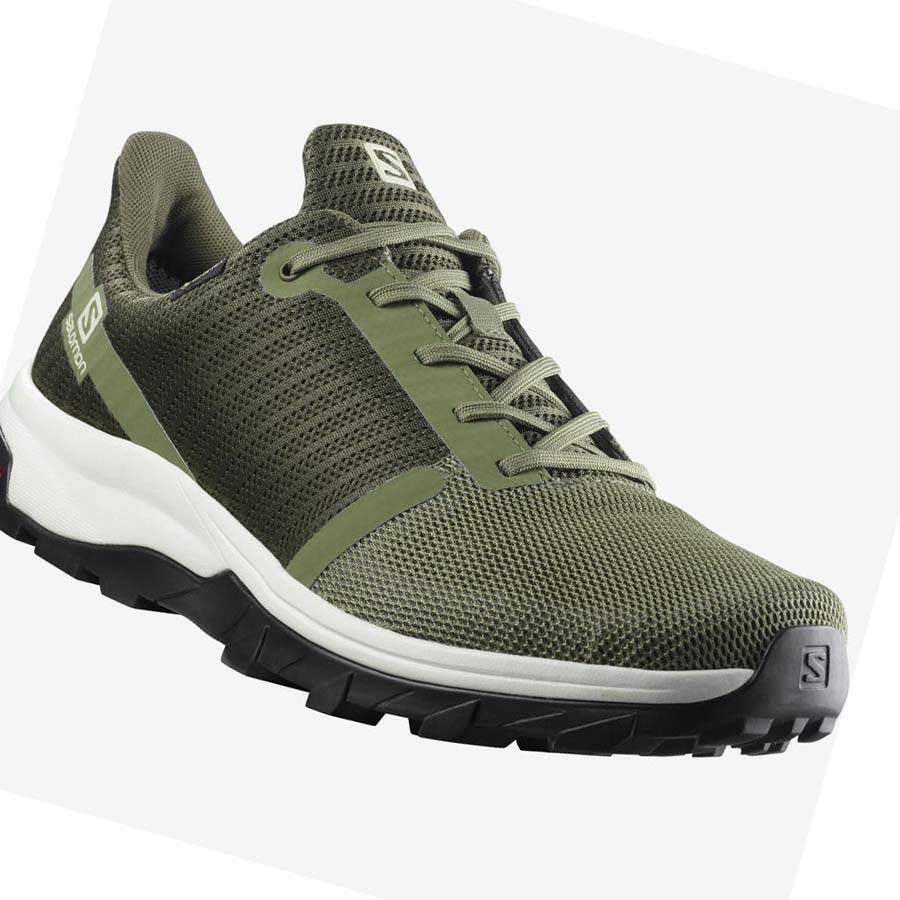 Tenis Senderismo Salomon OUTBOUND PRISM GORE-TEX Hombre Verde Oliva | MX 3571GSO